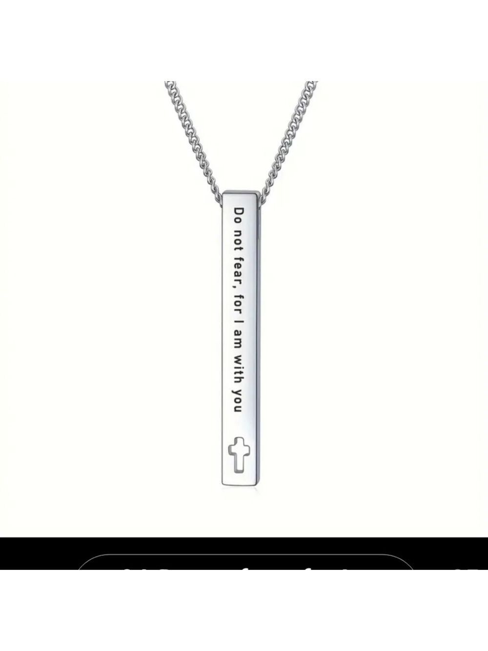 SCRIPTURE Bar NECKLACE Do Not Fear
